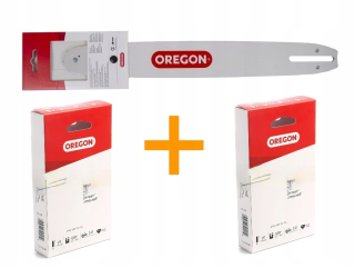 Záhradná píla - VODIACA LIŠTA + 2 SADA REŤAZÍ OREGON 3/8 52 140SDEA041
