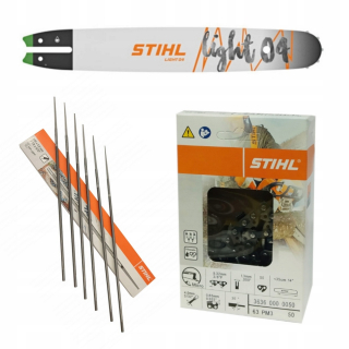 Vodiaca lišta na pílu - VODIACA LIŠTA + REŤAZ + PILNÍKY STIHL 35 cm pre MS 180 MS 181 MS 211, MS 251