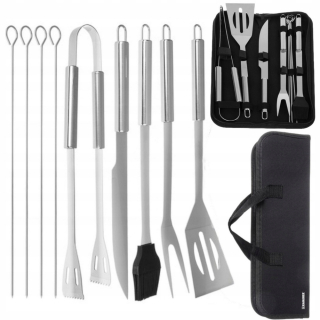 Grilovacia súprava náradia - Grilovanie príslušenstva v kryte 4 ks - 19091