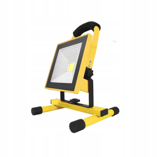 Záhradné halogény - PS LED pracovná lampa s batériou, 20W SLIM, nabíjateľná