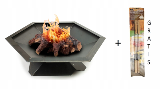 Záhradné ohnisko - Garden Hearth Veľká podkrovná misa 81 cm + zadarmo!