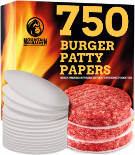 Vidlice na opekanie - Papier pre hamburgerové lisy 750 ks.