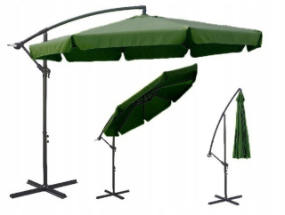 Záhradný slnečník - Zelená rozbaľte dáždnik 350 x 250 cm