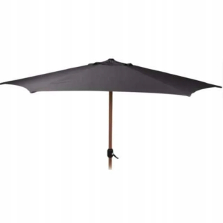Záhradný slnečník - Záhradný dáždnik 300 cm tmavošedá pre kľuku s