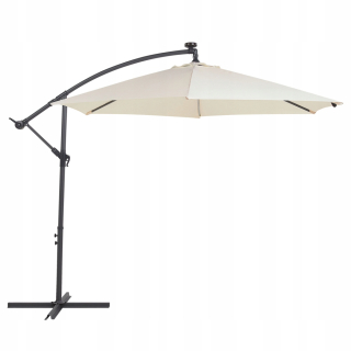 Záhradný slnečník - Skladací záhradný dáždnik 6 segmentov Beige 350 cm