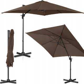 Záhradný slnečník - Základňa pre okrúhly dáždnik ⌀ 45 cm sivá tehla