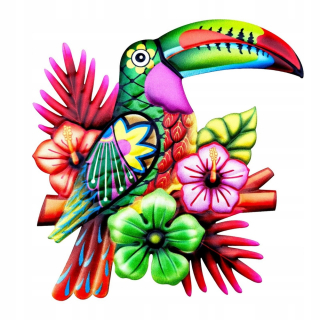 Parrot Wall Art Decor Decor, zavesenie ozdoby