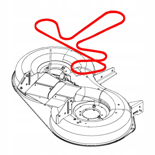 Klinový remeň na kosačku - Husqvarna TC138, TC138M, TC139T, TC238T NONE STRAP