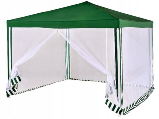 Záhradný stan, pavilon - Pavilón 3X3 G1015 ZELENÁ SO SIEŤ
