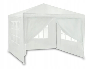 Záhradný stan, pavilon - Biela záhradná pavilón 3x3m 4936