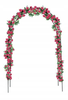 Pergola - Záhradná pergola kovová luk Ivy 140x38x240c