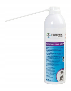 Repelent, plašič  pre zvieratá - Racumin Foam 500 ml je účinný jed na potkany a myši.ÚČINNÝ