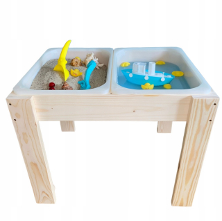 Pieskovisko - Vzdelávacia stolová pieskovisko Senzorická voda s kontajnermi Eco Ikea