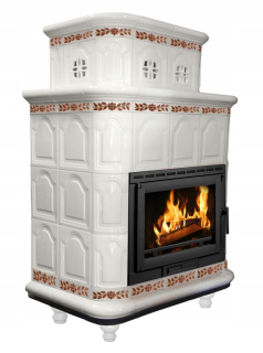 Dláždená pece Viena dekor M 13 kw ekologický produkt