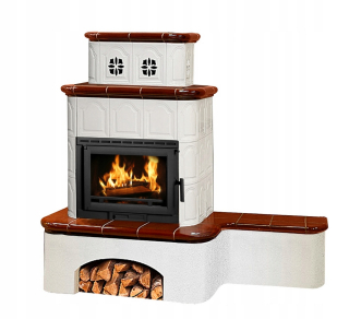 Kachľový kachle villach + polica 13 kw ekologický produkt
