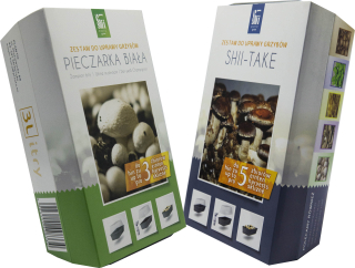 Huby na pestovanie - Biela huba 3L + shiitake 3L Ground mycelium