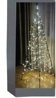 Krásny moderný LED vianočný stromček 150 cm