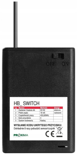 Diaľkové ovládanie na bránu - HB Pilot Battery spínač pre bránu Nice Flor's Gate a skvelá náhrada za auto