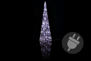 Vianočné svetlo pyramída 30 LED 60 cm
