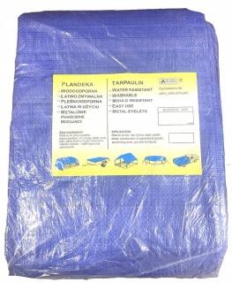Krycia plachta - Plachta 10x14m agro-jumalový modrý vodotesný kovový krúžky