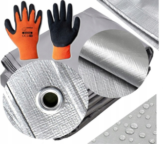 Krycia plachta - Tarpaulin 210g Cłachta hrubý 6x8 Frost -resistant UV ++