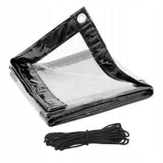 Krycia plachta - Plachta 380/m² PVC s priehľadnou sieťou 3x3
