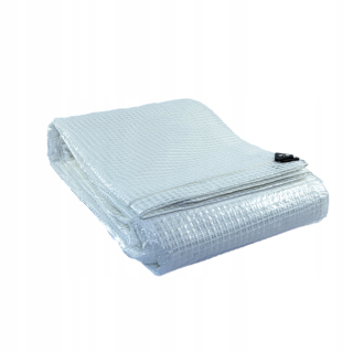 Krycia plachta - 3x4 plachta zosilnená posilnená 100 g Transparentná