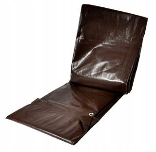 Krycia plachta - Plachta 5x6m hnedej hrubej super kvality 200g