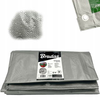 Krycia plachta - Plachta 6x10 hrubá vodeodolná vystužená 120g/m2 Auto Terrace Garden Grey