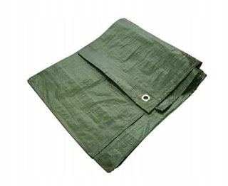Krycia plachta - Zielona tarpaulin 4m x 6m 90 g/m2