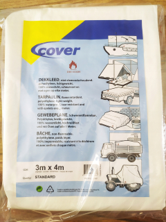 Krycia plachta - HARDONOPAL TARPAULIN FR 3x4 140G/M2 EÚ Certificate Self -Extinguing Certifikát