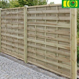 Pergola - Lamella plot, drevený, plný plot je plný 180x180