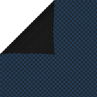 Kryt, folia na bazén - Plávajúca solárna fólia s PE, 450x220 cm, čierna a modrá
