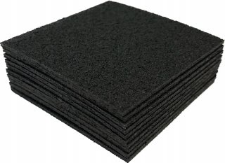Gumové vankúšiky pre trámy 100x100x3 mm 100 ks