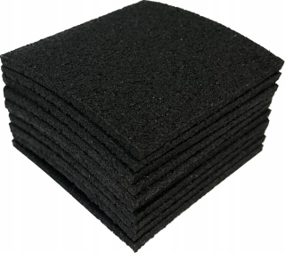 Gumové vankúšiky pre trám 100x100x5 mm 100 ks