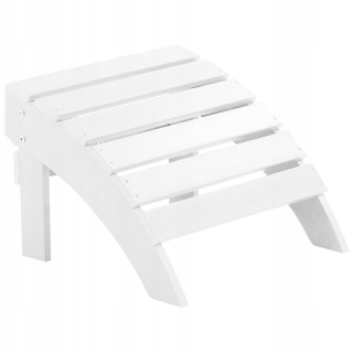 Záhradná stolička - Biela Adirondack Garden Footrest