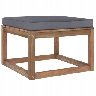 Záhradný vankúš, podsedák - Footrest záhrady s antracitovým vankúšom