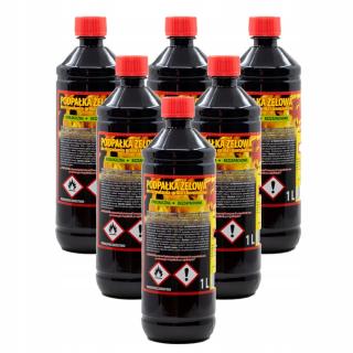 Gélový krb na osvetlenie krbu 6x1l grilu