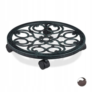 Podložka pod kvetináč - Relaxdays stojan na kvetináč 38 cm bambus