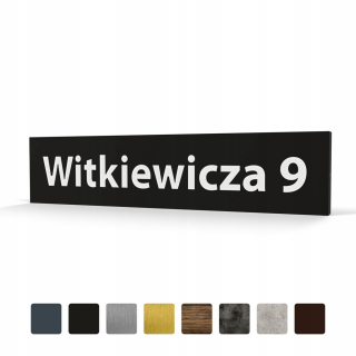 Zvýraznené číslo domu 1R LED 15x66cm čierna