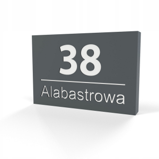 Podsvietené číslo domu KML LED 30X20 antracit