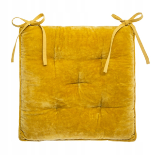 Vankúš na záhradný nábytok - Velvet vankúš pre horčičnú stoličku 38x38 cm