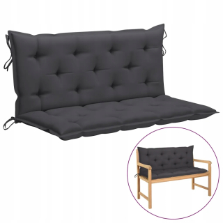 Vankúš na záhradný nábytok - Vankúš Swing, antracit, 120 cm, tkanina