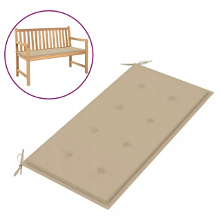 Vankúš na záhradný nábytok - Vankúš na záhradnú lavicu, béžová, 100 x 50 x 3 ° C
