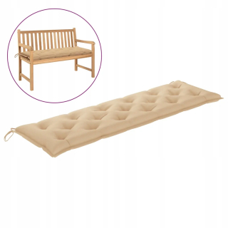 Vankúš na záhradný nábytok - Garden Bench vankúš, béžová, 180x50x7 cm, T