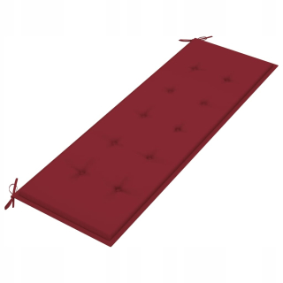 Vankúš na záhradný nábytok - Vankúš na záhradnú lavicu, červené víno, 150x50x