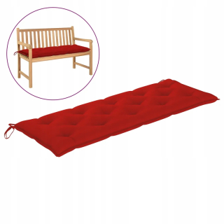 Vankúš na záhradný nábytok - Garden Bench vankúš, červená, 150x50x7cm,