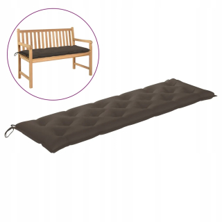 Vankúš na záhradný nábytok - Garden Bench vankúš, Taupe, 180x50x7 cm, TK