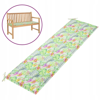 Vankúš na záhradný nábytok - Garden Bench vankúš, v liste, 180x50x3 cm,