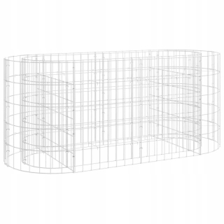 Gabion - Zvýšený Gabion Pot, galvanizované železo 120x50x50 cm
